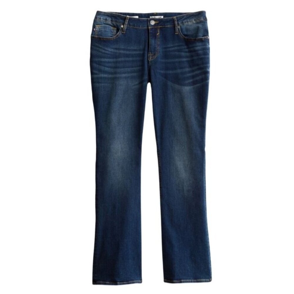 Vigoss Jagger Bootcut Jean Indigo Blue New with Tags 14 W 32" Inseam Stretch